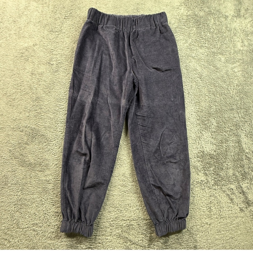 Tallulah & Hope Velvet Joggers Womens 8 Blue Excellent Cotton Sweatpants